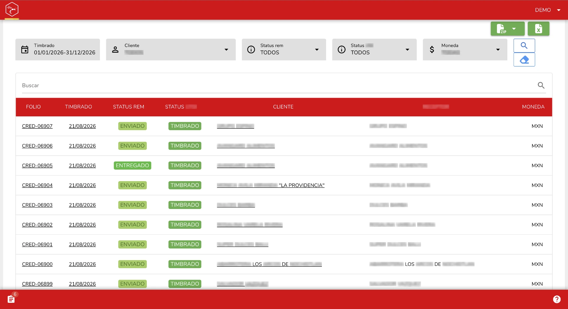 WASP ERP — Timbrado CFDI