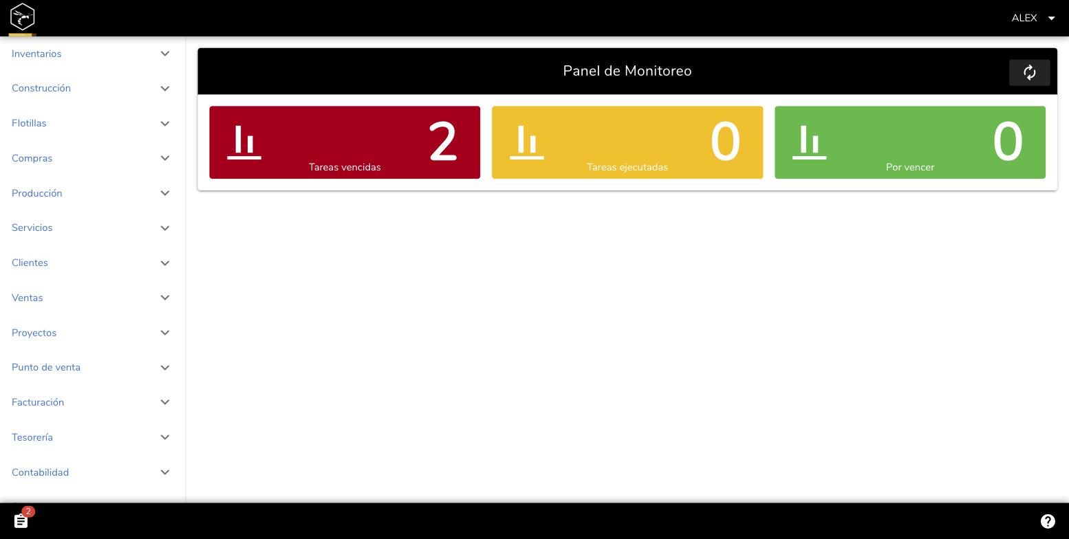 WASP ERP — Monitoreo operativo