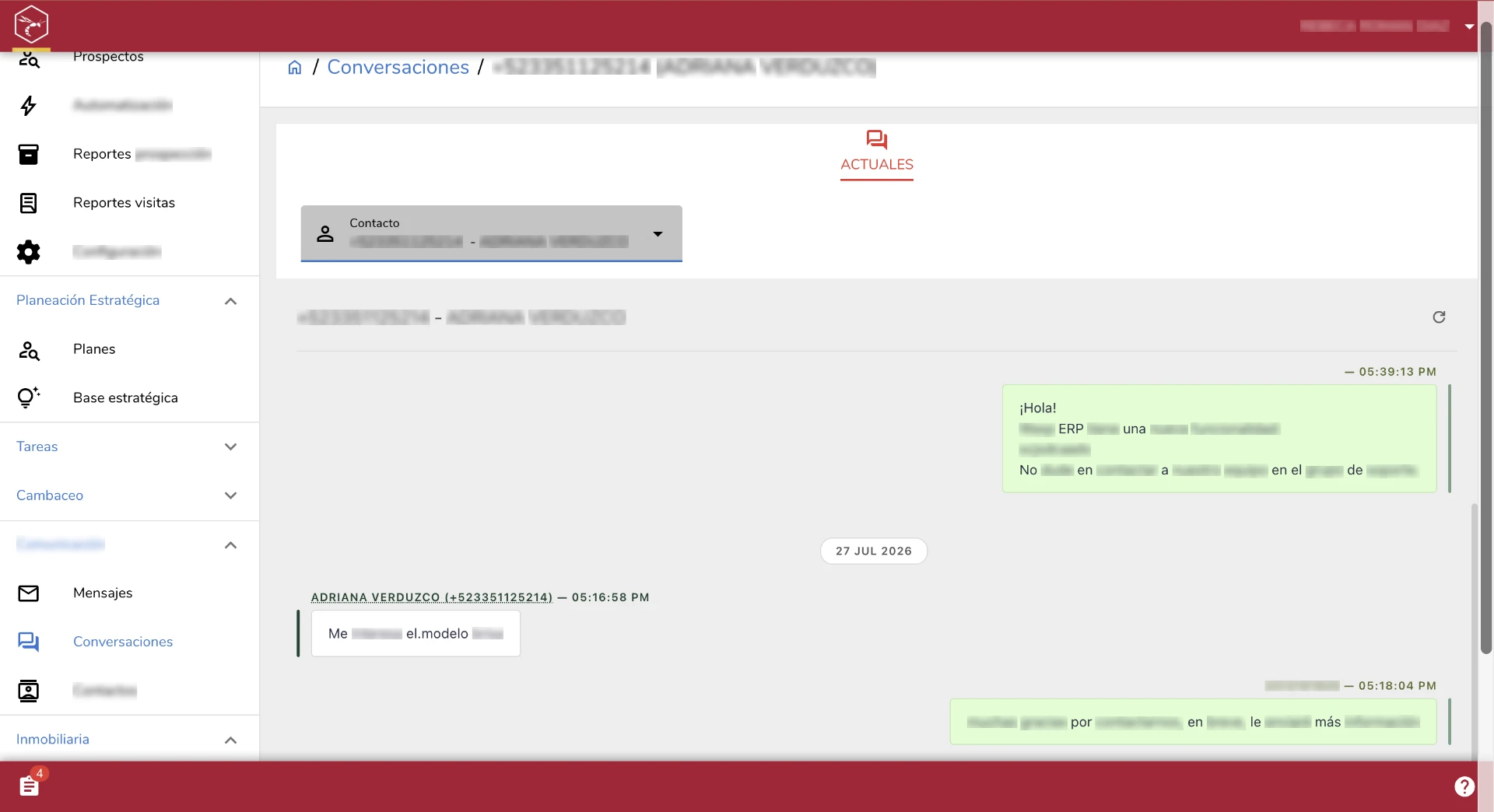 WASP ERP — Chat centralizado